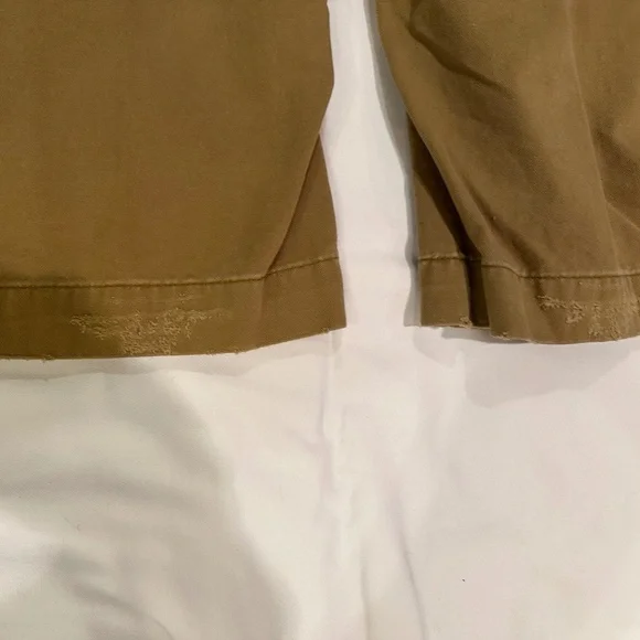 Mens  34X30 Gap Khakis Y2K  Loose Boot Fit Industrial Standard NWT Distressed - Picture 7 of 9